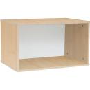 Quadro - Aufsatzregal S, T 48, B 70, Ahorn